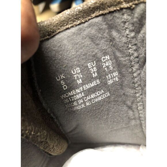 Clarks Metallic Leather Taupe Nevella Devon Zip Ankle Boots Women 7.5M US/38EU - Picture 10 of 16